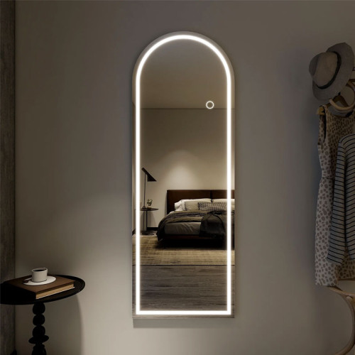   LED Arched Full Length Mirror Standing Floor Mirror 50cm  x 150cm