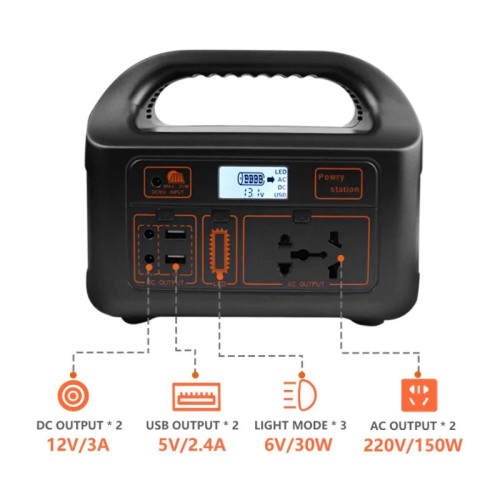 Multi-Function Portable Solar Power Station 150W - 40000 mAh