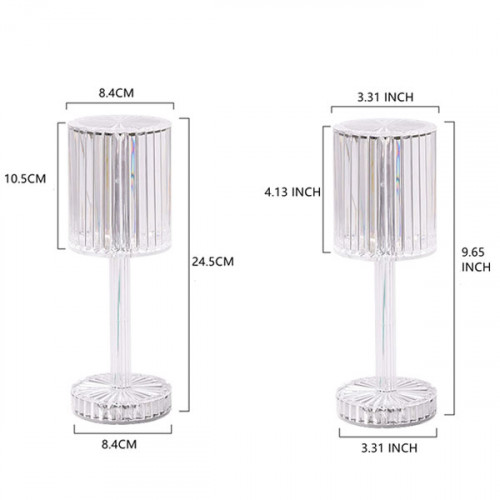 Diamond RGB Crystal Table Lamp with Remote