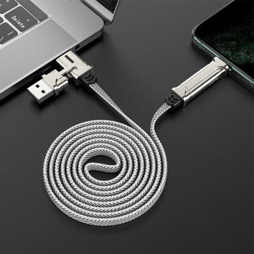 HOCO S22 Magic Cube 4 in 1 Cable For iPhones , Type-C Smart Phones and iPads