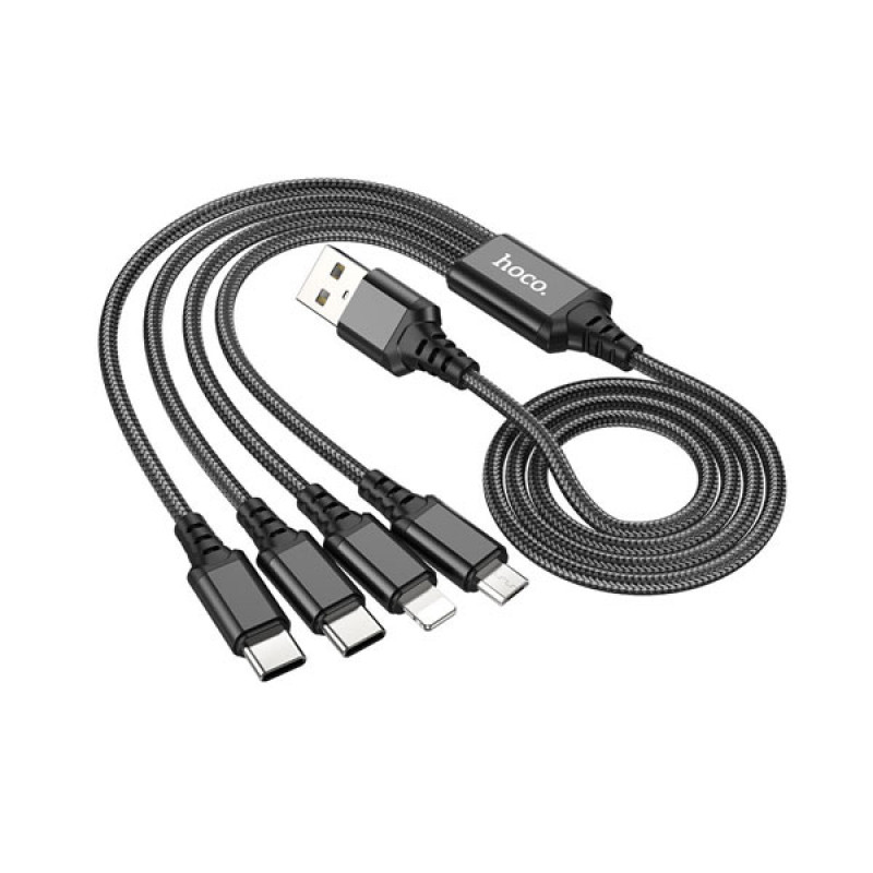 HOCO X76 4 in 1 Cable For All Smart Phones and iPads