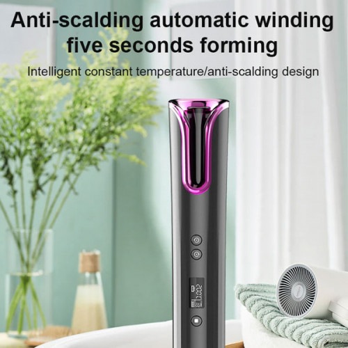 Cordless Auto Hair Curler Rollers