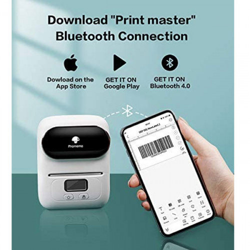 Phomemo-M110 Portable Bluetooth Thermal Mini Label Printer