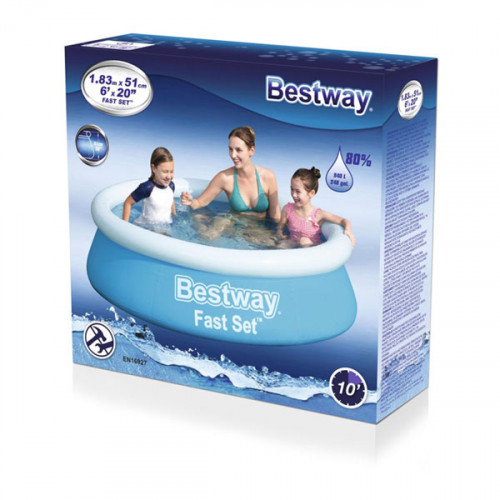 Bestway - Fast Set 6' x 20"/ 1.83M x 51cm Pool