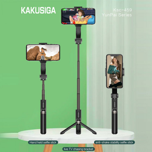 KAKU anti shake smooth take video shooting remote control mobile phone gimbal with Tripod