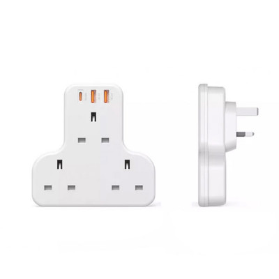 Yesido 3 Power Plug , 2 USB , 20W PD Charging Socket