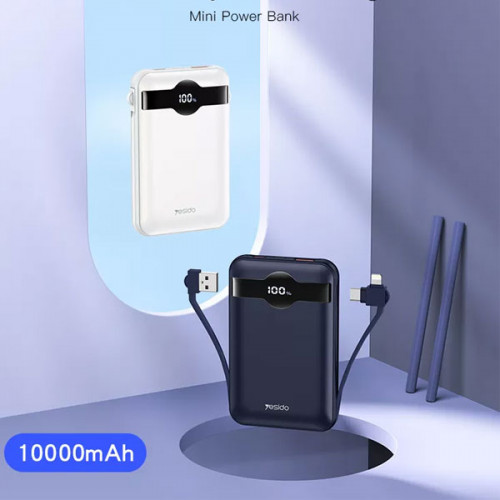    Yesido YP28 10000 mAh PD Power Bank with 2 in 1 Cable