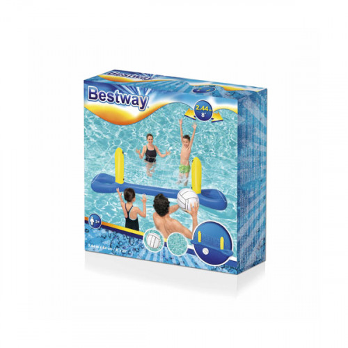 Bestway Inflatable Volleyball net for swimming pool with ball - 244x 64 x 76cm