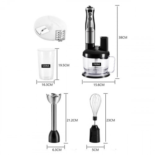 Sokany 8 in 1 Stainless Steel Hand Stick Blender Mixer 