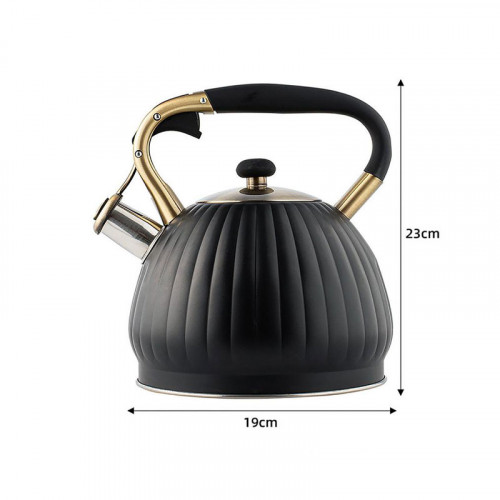 RUYIHOFF Pumpkin Shape Tea Kettle With Stainless Steel Infuser 3.5L