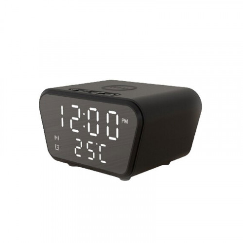 Alarm Clock with Wireless Charger - Blac...