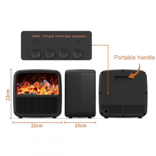 Mini Anti real Flame Desktop Heater