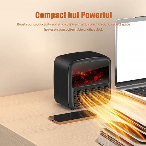 Mini Anti real Flame Desktop Heater