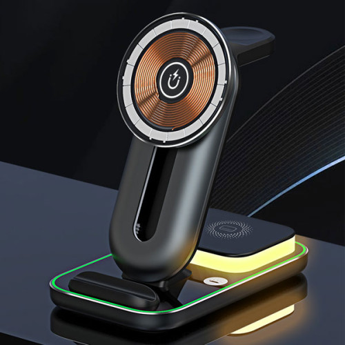 4 in 1 Magnetic Wireless Charger with Lamp For iPhone , Airpods and Apple Watch