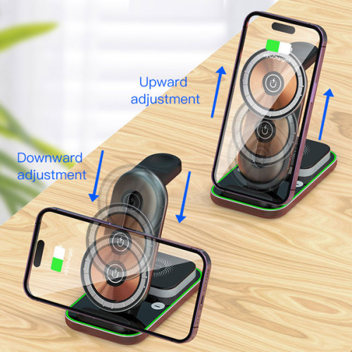 4 in 1 Magnetic Wireless Charger with Lamp For iPhone , Airpods and Apple Watch