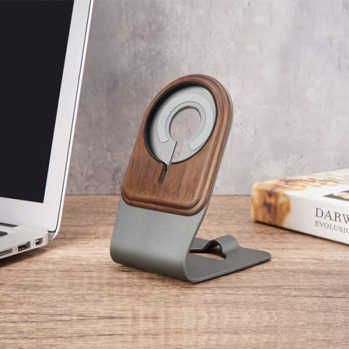 Natural Wood MagSafe Stand Wireless Charger For iPhone14/13/12 Series