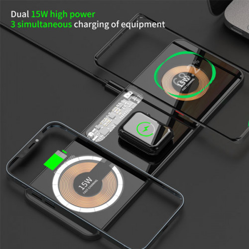    3 In 1 Magnetic Wireless Charge For Apple Watch , iPhones and Airpods