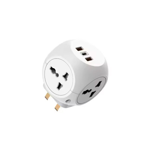 REBENUO 3250W , 4 Universal Plug , 2 USB and 1 Type-C Power Adapter