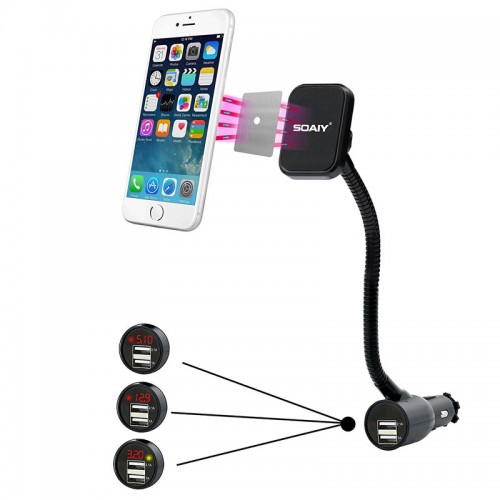 Cigarette Lighter Magnet Car Mount + Car...