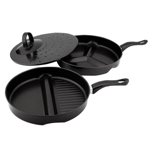 3 in 1 Divide Wonder Combo Pan Set