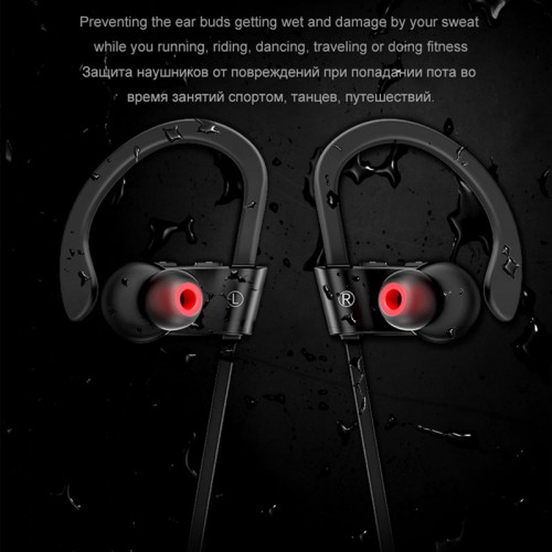 HOCO ES7 Sport Running Bluetooth Waterproof Wireless Headphone - Black