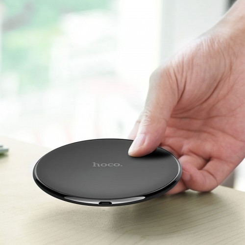 HOCO CW6 Slim Qi Wireless Charger For iPhone X , iPhone 8 , Note 8 , S8 , S8 Plus , Note 5 - Black