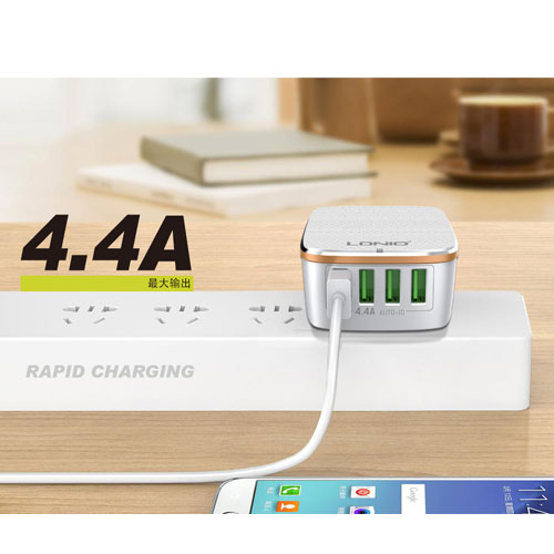 LDNIO A4404 4 USB Ports 4.4A UK Home Charger