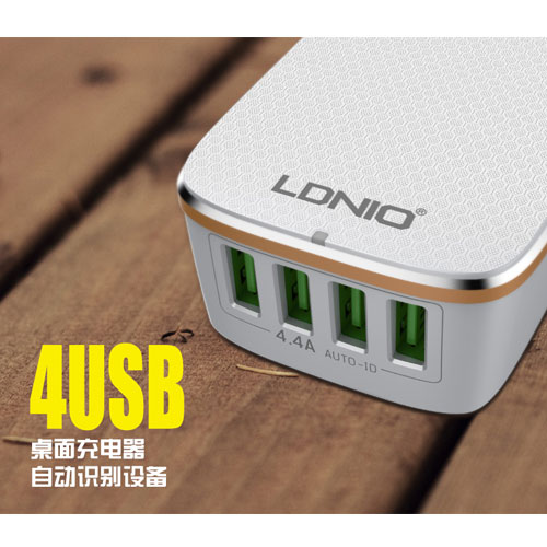 LDNIO A4404 4 USB Ports 4.4A UK Home Charger