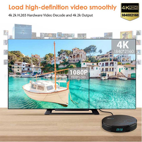 HK1 4K Plus Android 9.1 RK3328 Quad Core 64bit 2GB RAM 16GB ROM Smart TV Box