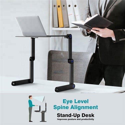  Portable Adjustable Aluminum Desk Laptop Stand