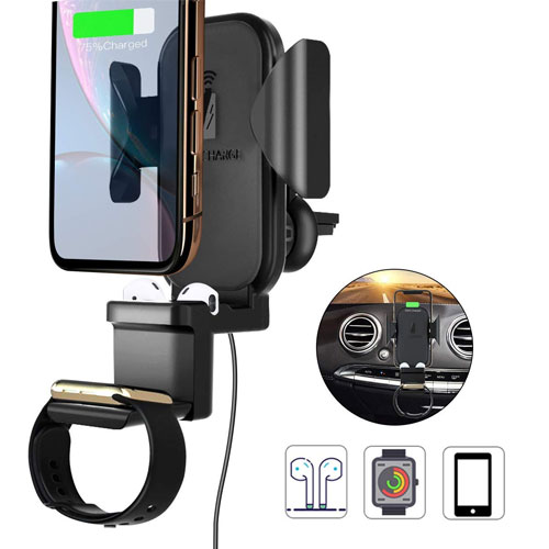 3 in 1 Wireless Car Charger For iPhone ,...