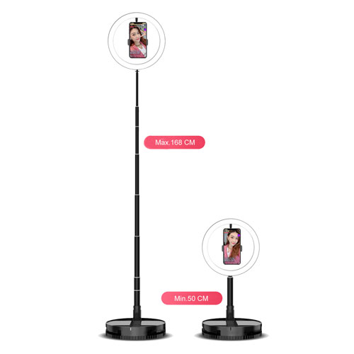 Foldable Round Selfie Ring Light with wi...