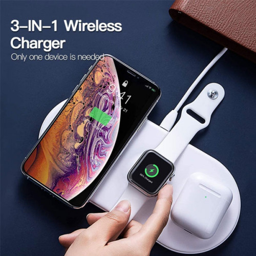 Baseus Wireless Charger, 3 in 1 Wireless Charging Station for Apple Watch, AirPods Pro and iPhone 12 Pro , 12 Pro Max