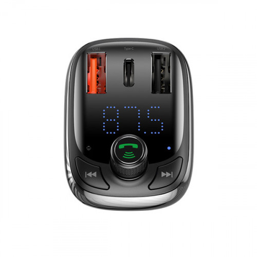 Baseus T-Typed 2 USB , Type-C and MP4 Car Charger