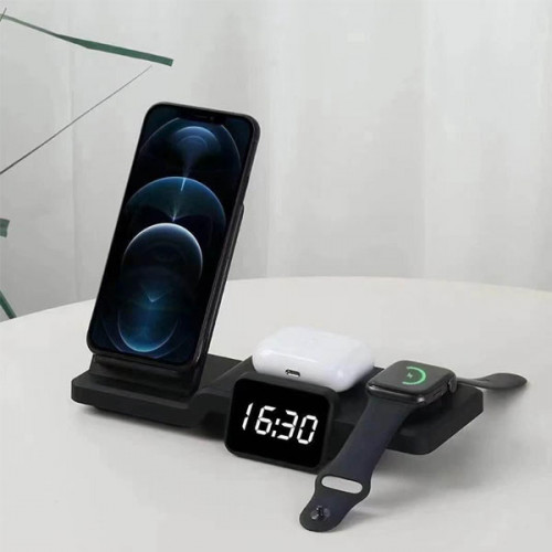 3 in 1 Wireless Charger With Clock