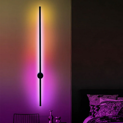 Dimmable RGB Colorful Wall Lamp with Rem...