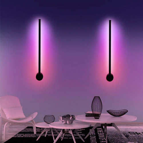 Dimmable RGB Colorful Wall Lamp with Remote Control 100 CM