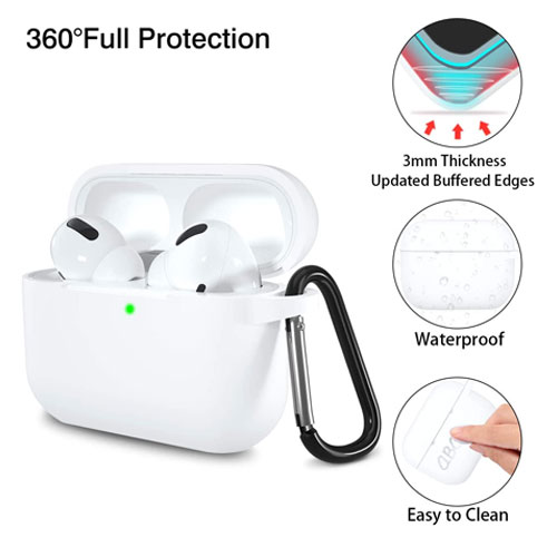 Airpods Pro Silicon Case - White