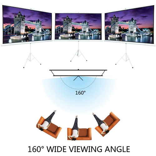 Portable Projector Screen with Stand 100 Inch ( 16 : 9 )