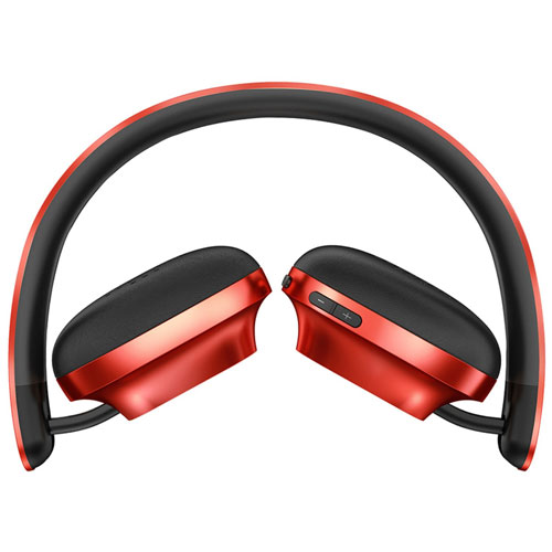 Baseus D01 Wireless Bluetooth Headphone with Mic - Red