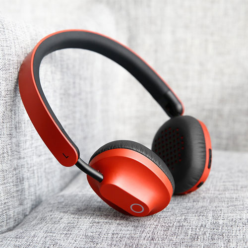 Baseus D01 Wireless Bluetooth Headphone with Mic - Red