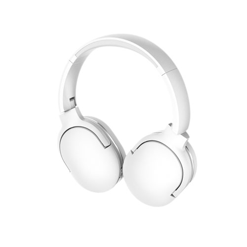 Baseus D01 Wireless Bluetooth Headphone with Mic - White