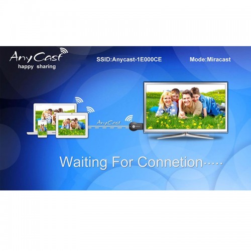 Anycast Wireless HDMI Dongle Miracast Airplay DLNA Online Mirroring TV Stick for iOS & Android