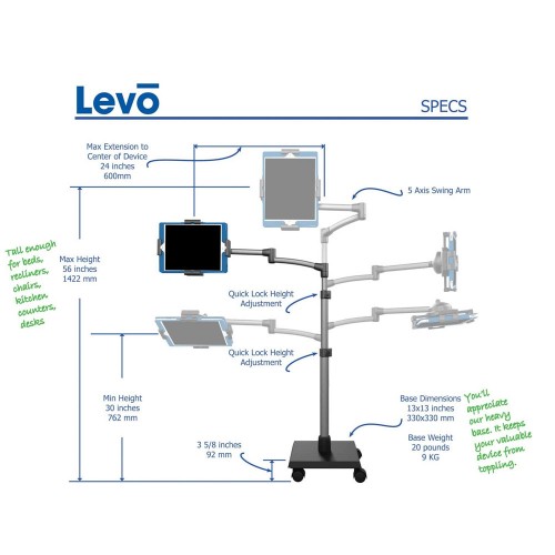 LEVO Deluxe Tablet Stand