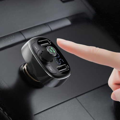 Baseus Car Charger with MP3 Connection and Memory Card Slot