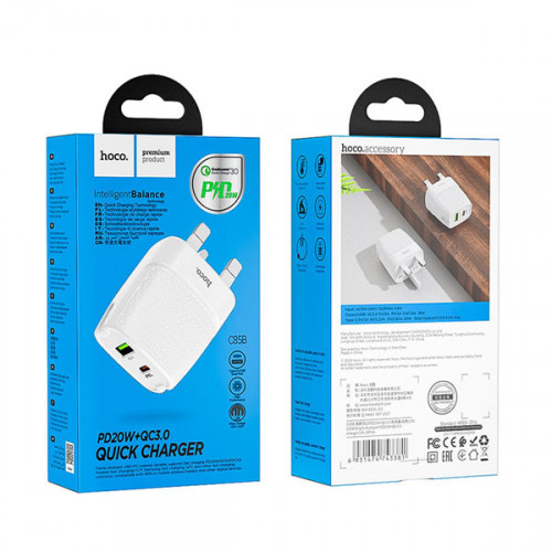 HOCO C85B PD20W + QC3.0 Wall Charger