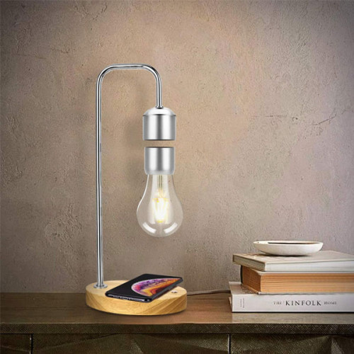 Magnetic Levitating Floating Desk Lamp with Wireless Charger