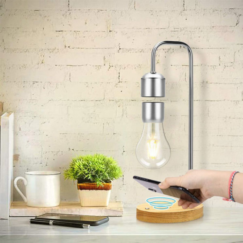 Magnetic Levitating Floating Desk Lamp with Wireless Charger