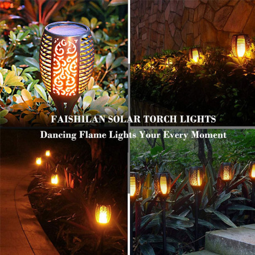        Solar Flame Waterproof Garden Flickering Light ( Single )