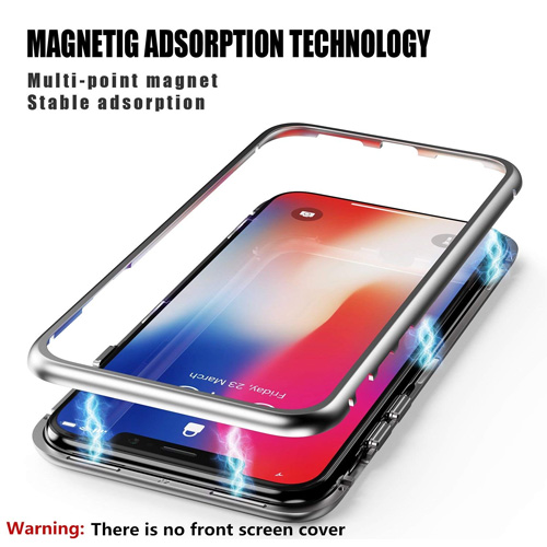 Baseus Magnetite Metallic Hard Case for iPhone X/XS - Silver